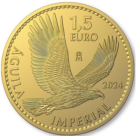 Moneda 2023 Onza de oro 1.5€ Águila Imperial  - 1