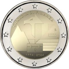 moneda conmemorativa 2 euros Francia 2024 Guardia di Finanza  - 1