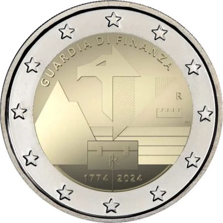 moneda conmemorativa 2 euros Italia 2024 Guardia di Finanza