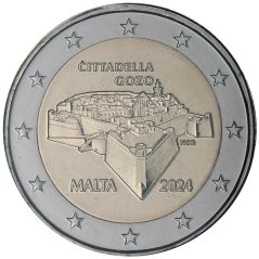 moneda conmemorativa 2 euros Malta 2024 Ciudadela de Goz  - 1