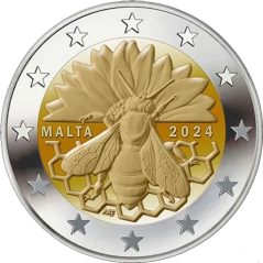 moneda conmemorativa 2 euros Malta 2024 Abeja de Malta  - 1