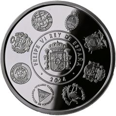 Moneda 2024 XIII serie Iberoamericana Sevilla 5 euros. Plata