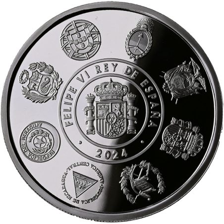 Moneda 2024 XIII serie Iberoamericana Sevilla 5 euros. Plata