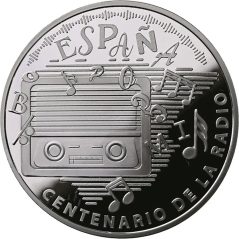 Moneda 2024 Centenario de la Radio. 10 euros. Plata  - 1