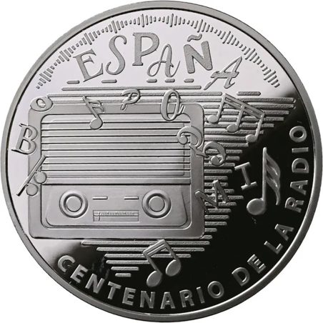 Moneda 2024 Centenario de la Radio. 10 euros. Plata