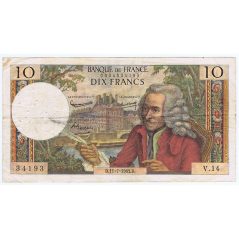 Billete de Francia 10 Dix Francs 1963.  - 1