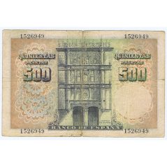 (1946/02/19) Madrid. 500 Pesetas. BC. Serie 1526949