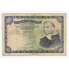 (1946/02/19) Madrid. 500 Pesetas. BC. Serie 1921424  - 1