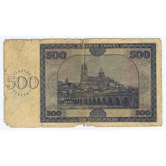 (1936/11/21) Burgos. 500 Pesetas. BC. Serie B430587