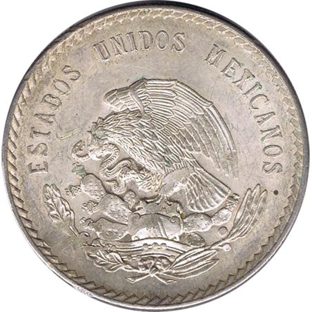 Moneda de plata México 5 pesos 1947