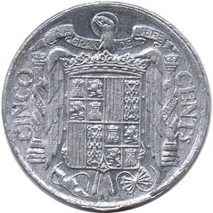 5 céntimos 1940 PLVS VLTRA Madrid. EBC