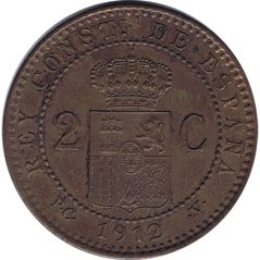 2 céntimos 1912 *12 Alfonso XIII Madrid PG V.