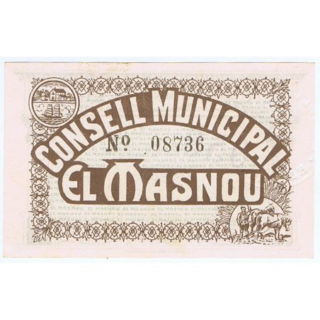 (1937) 50 céntims Consell Municipal El Masnou. SC  - 1