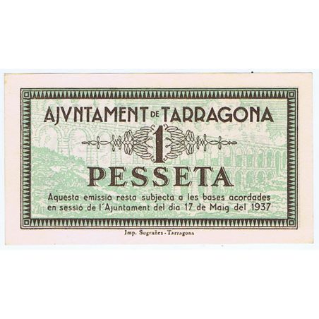 (1937/05/18) 1 Pesseta Ajuntament de Tarragona. SC