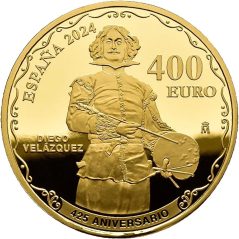 Moneda 2024 425 Aniversario Velazquez. Triunfo Baco. 400 euros. Oro.  - 1