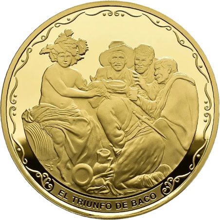 Moneda 2024 Velazquez 425 Aniversario. Triunfo Baco. 400 euros. Oro.