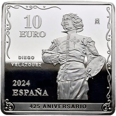 Moneda 2024 Velazquez 425 Aniversario. Fragua de Vulcano. 10 euros. Plata