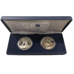 Monedas de plata 10 euros Grecia Olimpiada Atenas 2004. 2 Monedas  - 1