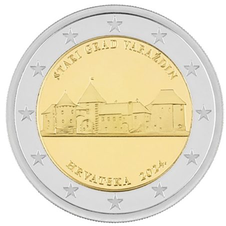 moneda conmemorativa 2 euros Croacia 2024 Varazdin.  - 1