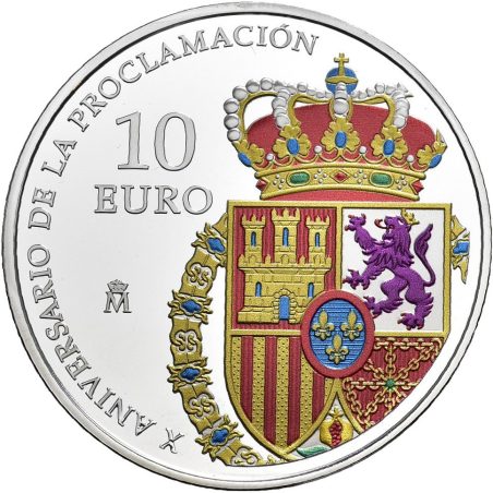 Moneda 2024 Proclamación Felipe VI. 10 euros. Plata  - 1