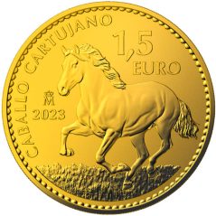 Moneda 2023 Onza de oro 1.5€ Caballo Cartujano  - 1