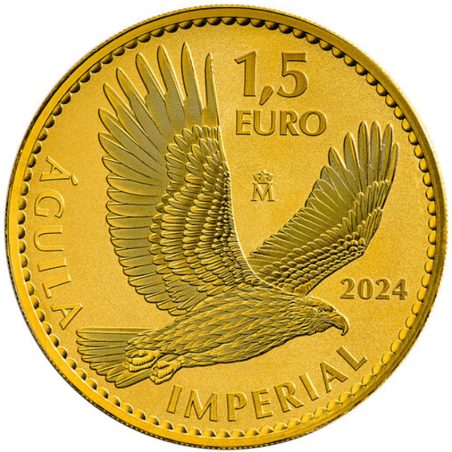 Moneda 2024 Onza de oro 1.5€ Águila Imperial  - 1