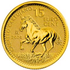 Moneda 1/10 Onza de oro 15 cts. de euro España 2024 Caballo.  - 1