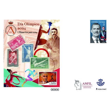 Sobre entero Postal 161 Real Academia Olímpica 2024