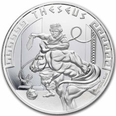 Moneda onza de plata 1 Dollar Niue 2024 Teseo.  - 1