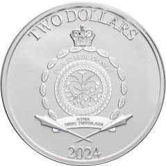 Moneda onza de plata 2 Dollars Niue 2024 Teseo.