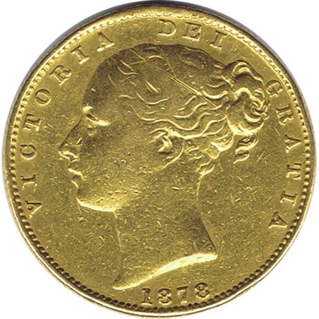Moneda de oro 1 Soberano 1978 Reina Victoria Sydney.  - 1