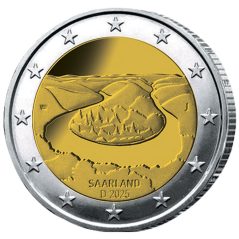 moneda conmemorativa 2 euros Alemania 2025 Sarre.  - 1