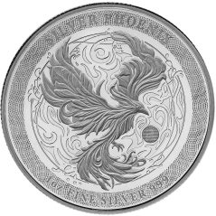 Moneda onza de plata 2 Dollars Niue 2025 Ave Fenix.  - 1