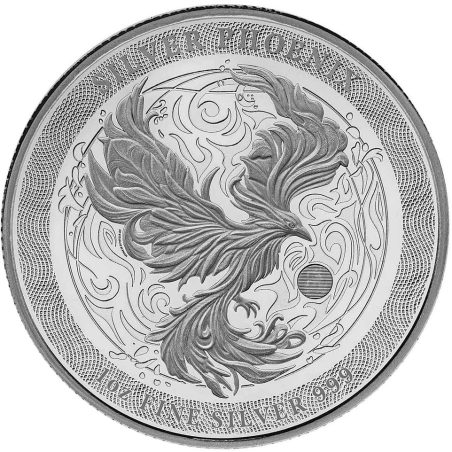 Moneda onza de plata 2 Dollars Niue 2025 Ave Fenix.