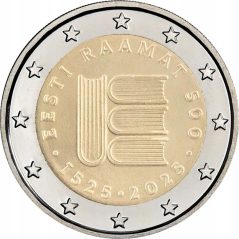 moneda conmemorativa 2 euros Estonia 2025 Texto Impreso  - 1