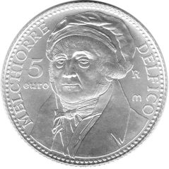 San Marino 5 Euros 2006 Melchiorre Delfico. Plata.  - 1