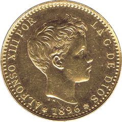 Moneda de oro 20 Pesetas 1896*62 Alfonso XIII MPM  - 1