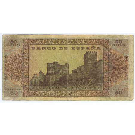 (1938/05/20) Burgos. 50 Pesetas. MBC. Serie E1493698