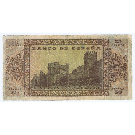 (1938/05/20) Burgos. 50 Pesetas. MBC-. Serie E1321613