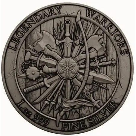 Moneda onza de plata Estados Unidos Spartacus. Color