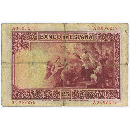 (1926/10/12) Madrid 25 Pesetas BC. Serie A6867279