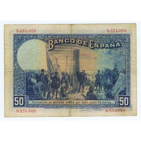 (1927/05/17) Madrid 50 Pesetas BC+. Serie 8231069