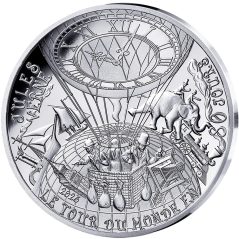 Francia 10€ 2025 Julio Verne. La Vuelta al Mundo en 80 días. Plata  - 1