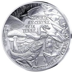 Francia 10€ 2025 Julio Verne. Viaje al Centro de la Tierra. Plata  - 1