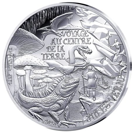 Francia 10€ 2025 Julio Verne. Viaje al Centro de la Tierra. Plata  - 1