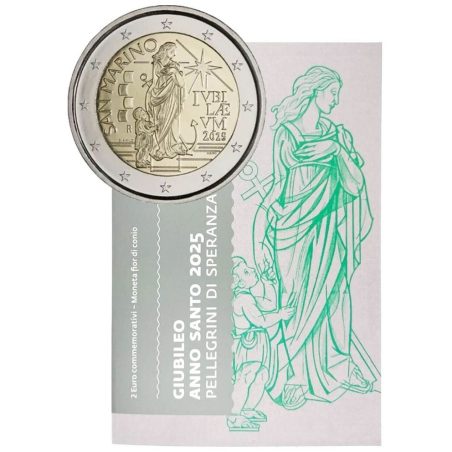 moneda conmemorativa 2 euros San Marino 2025 Año Santo Jubileo