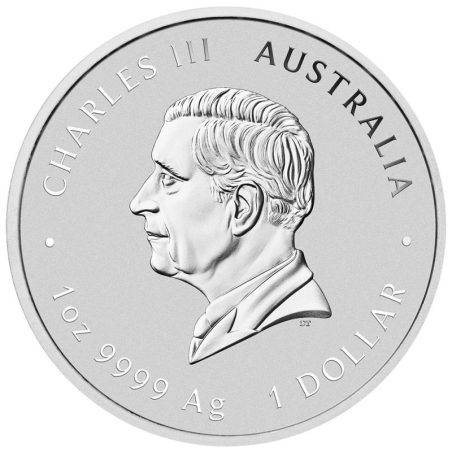 Moneda onza de plata 1$ Australia 2025 Año Lunar Serpiente. Color