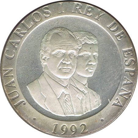 (1992) 200 ptas. Plata. Plaza de Cibeles. Sin estuche.
