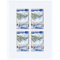 175/176 Deportes de invierno en Andorra 1966. Bloque 4 S/D  - 1