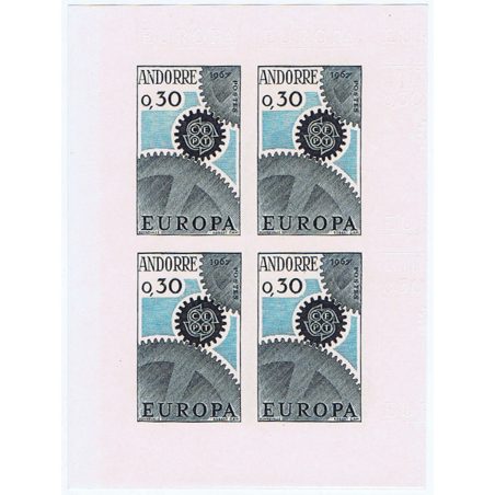 179/180 Europa 1966. Bloque 4 S/D  - 1
